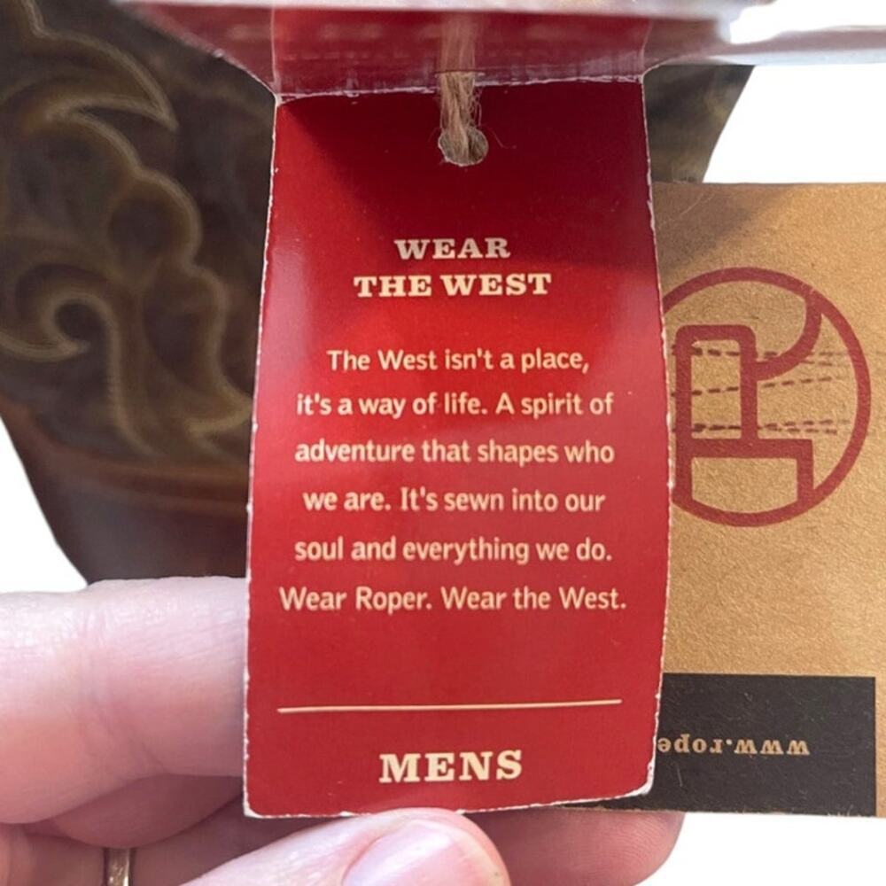 Roper Men’s Sidewinder CCS Cowboy Boots – 12EE – New With Tags - Picture 12 of 13